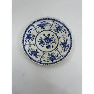 Johnson Brothers Blue Indies Ironstone Saucer Vintage UK Dinnerware Tea